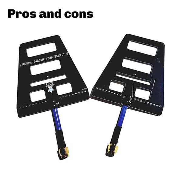 2X 2.4G Yagi retningsantenne for forbedret dataoverføring for FRSKY X9D PLUS SE Maple Leaf ELRS WIFI-antenne Black