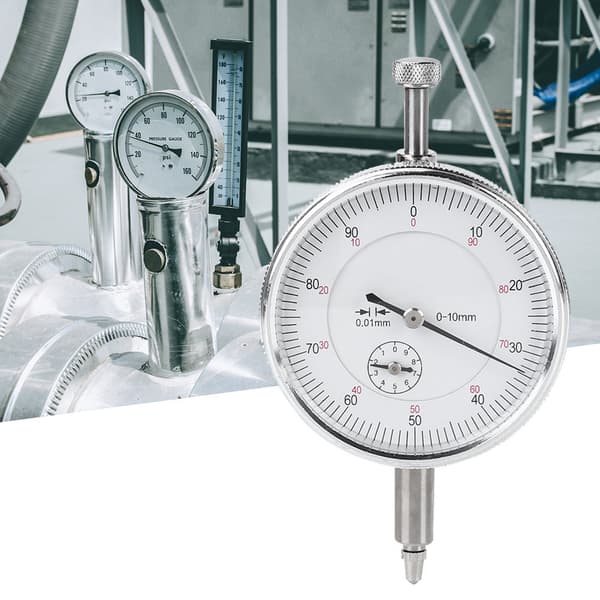 [RM]High Precision 0-10mm 0.01mm Manual Dial Indicator Gauge Aluminum Alloy Measuring Tool