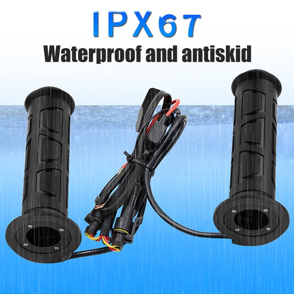12V Motorcycle Handlebar Heater Cover Adjustable Temperature Electric Heating Waterproof Grip[RM]