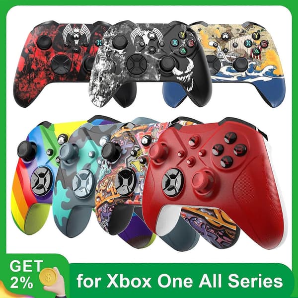 Handkontroller för Xbox Series X, Xbox Series S, Xbox One, PC-kontroll Bluetooth-kontroller för mobil (iOS/Android) tillbehör E08-05-057
