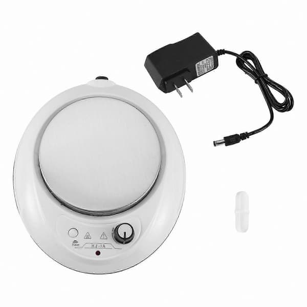 Magnetisk varmepladeomrører med omrørestang, laboratorievarmeomrører, 110V US-stik White