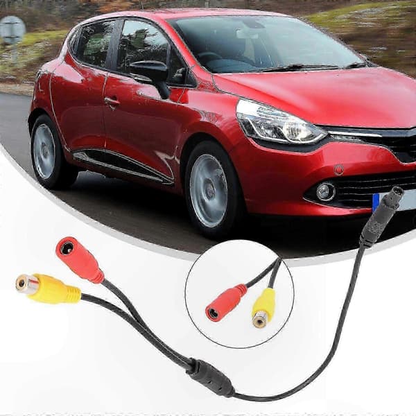 4-benet til RCA-adapter til bilens bakkamera ledningsnetforbindelsesstik