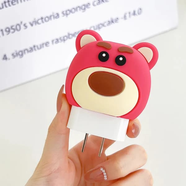 Disney Stitch Oplader Kabelbeskytter Etui Kabelopruller Anime Mickey Datakabel USB Cover IPhone 18 20W Gaver