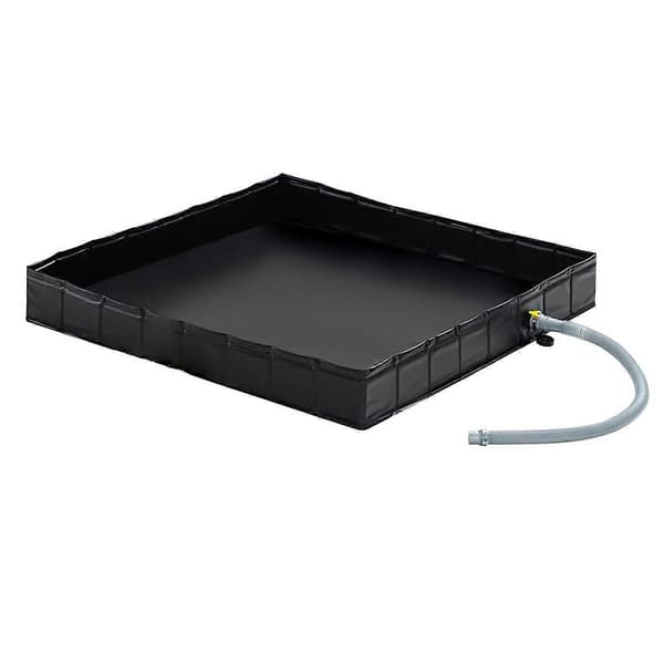 [RM]Portable Shower Tray, 41x41 inch Foldable Shower Base & Basin Floor with Detachable Drain Pipe, Ideal