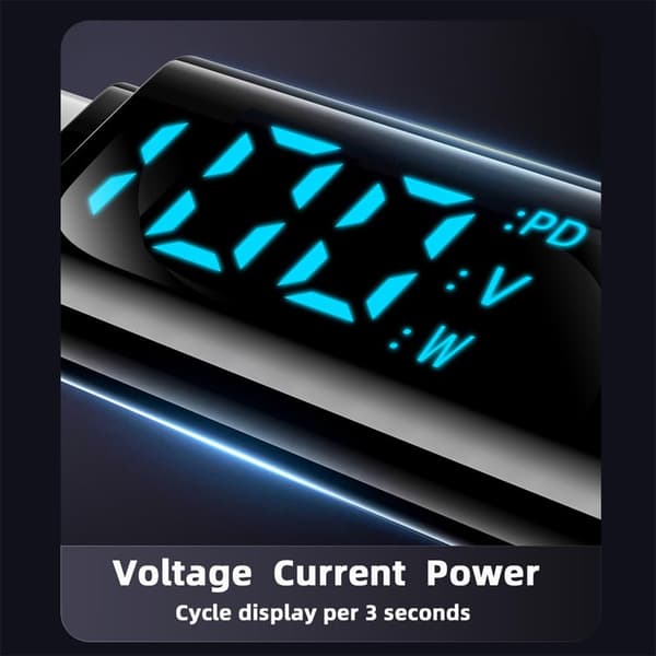 [RM]2025 Seneste Model xiwai USB-C til USB C 100W 20Gbps Strøm- og Datakabel med Smart LED-Skærm 8K Type-C Han til Han til Bærbar Computer Disk Telefon