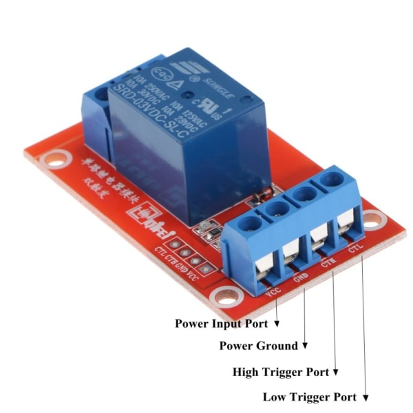 3 Stycken 1V 1 Relä Kort Modul Optokopplare Modul För Arduino PIC ARM