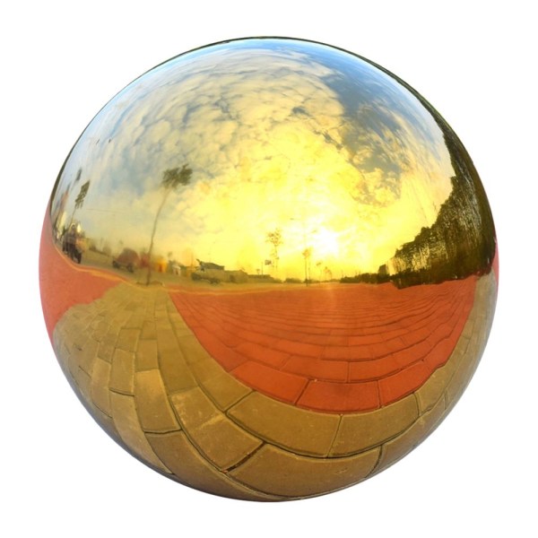 304 Rostfri Hollow Ball Sömlös Spegel Kula Hemma Trädgård Deco 120mm