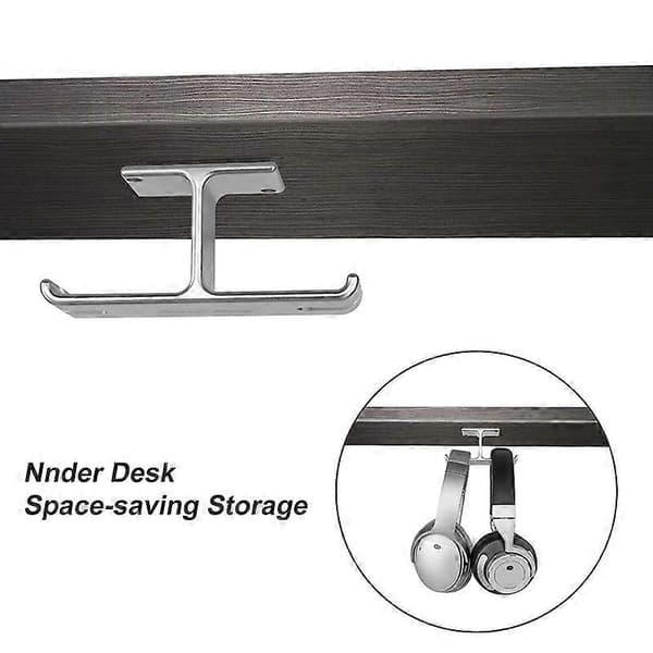 [RM]JD041 Hörlursfäste Helt i aluminiumlegering Multifunktionell headsetkrok Silver