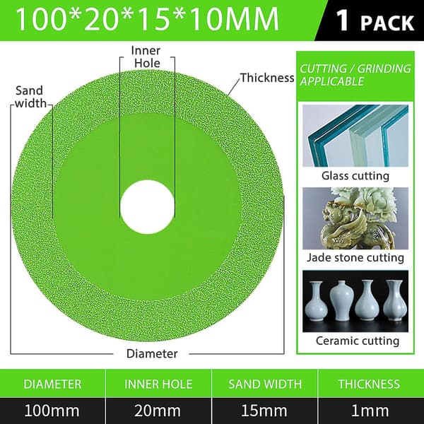 [RM]Glass Cutting Disc Ultra-thin Saw Blade For Cutting Glass Jade Crystal