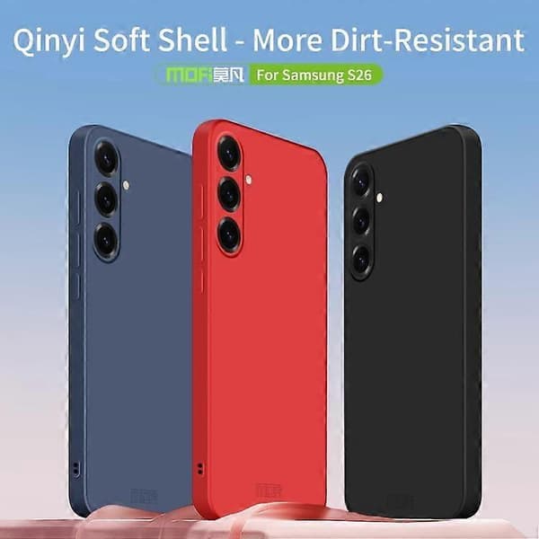 Til Samsung Galaxy S26 5G - MOFI Blød Skal Flydende Silikone Telefoncover Grayish Blue