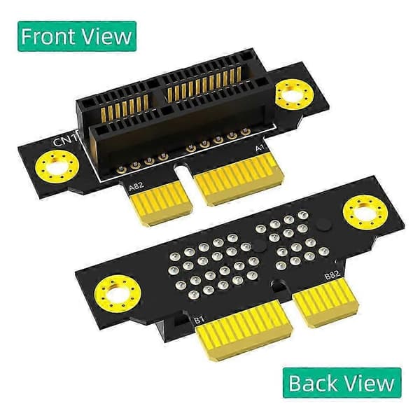 PCI-E 1X 3.0 90 graders omvendt han til hun stigerørskort til 1U-server (installationsretning mod CPU)