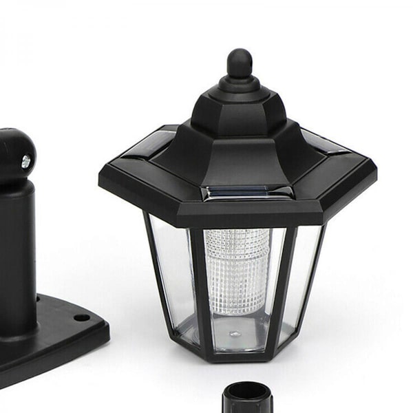 Solcellsdriven dekorativ vägglampa för utomhusbruk