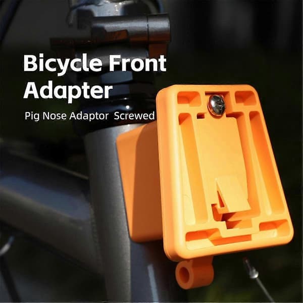 Cykel Front Adapter Stabil DIY Bærerblok til Brompton Foldecykel Bæretaske Beslag Holder Adapter Beslag Blå