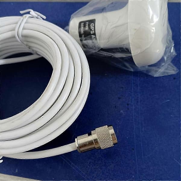 Marine GPS-antenne med 10m RG-58 kabel og TNC-stik til navigationssystemer