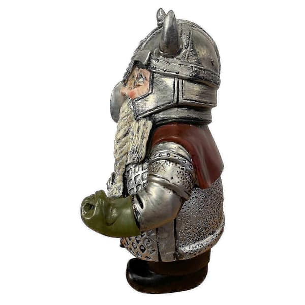 Bedste Gave - Vikinge Nordisk Dværge Gnome Statue Have Resin Ornamenter