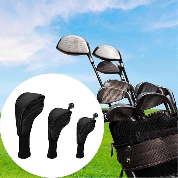 Golfklubbskydd Lättviktstyg för 1 3 5 Woods Järn och Hybrider