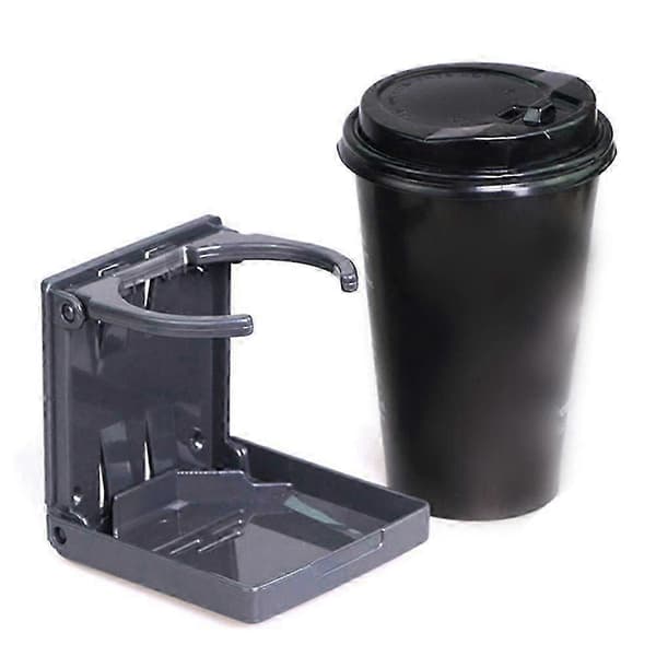 2 stk. justerbar foldbar kopholder med skruer (sort) [MI]