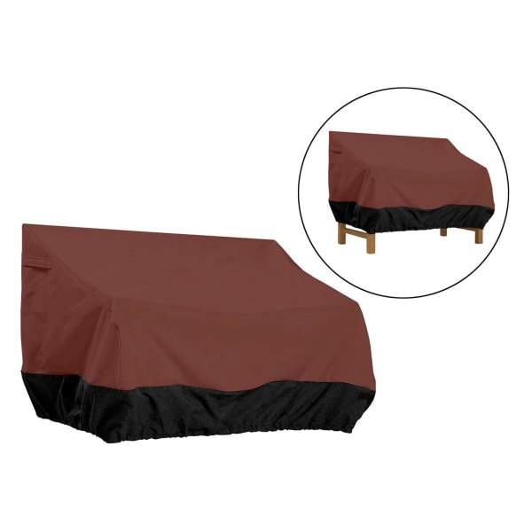 VATTENTÄTT STOLSKYDD UTOMHUS TRÄDGÅRD SOFFA BÄNKSKYDD Kaffe 224x83x84cm