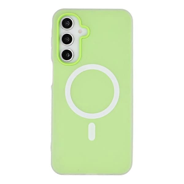 Kompatibelt etui til Samsung Galaxy A54 5G, kompatibelt med MagSafe, PC + TPU mat telefoncover Green