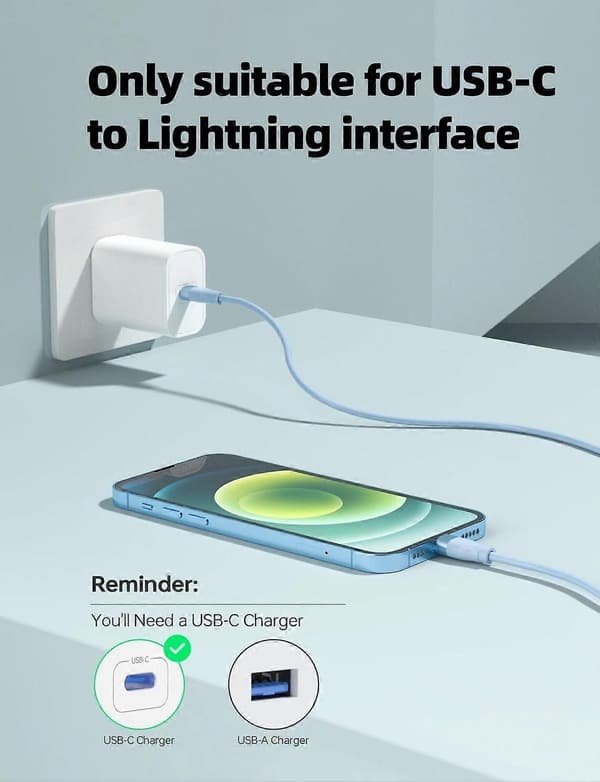 [RM]2025 New USB C to Lightning Cable [Apple MFi Certified] 4-Pack 2m iPhone Charger Fast Charging Cord Compatible with iPhone iPad and More