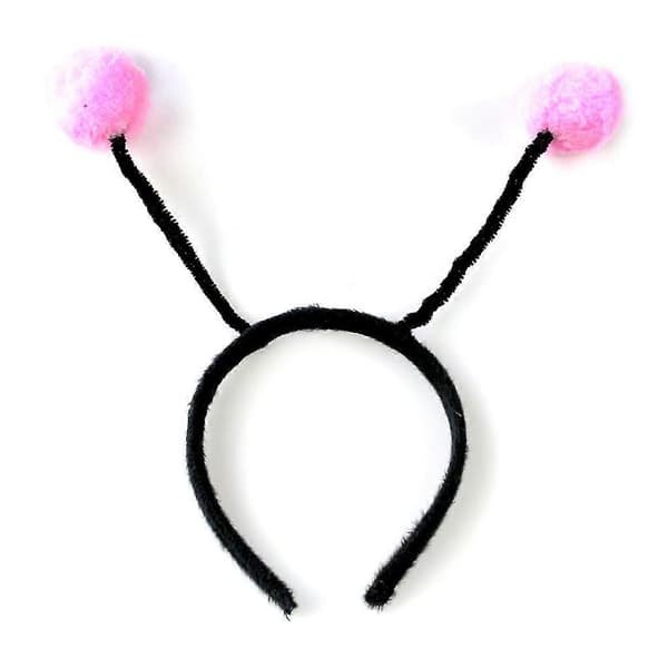 Kvinder Piger Sød Bi Antenner Hårbånd Fluffy Pompom Bold Cosplay Kostume Hår H