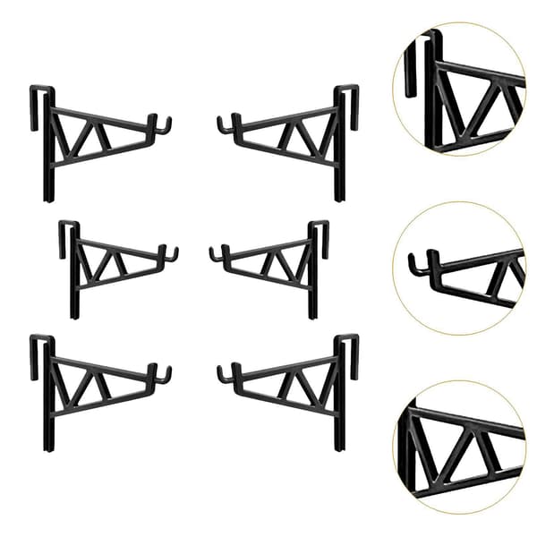 [RM]6 stk. bikuberammeholdere Tilbehør Bikuberammegrep for birøkter Black Height 13cm