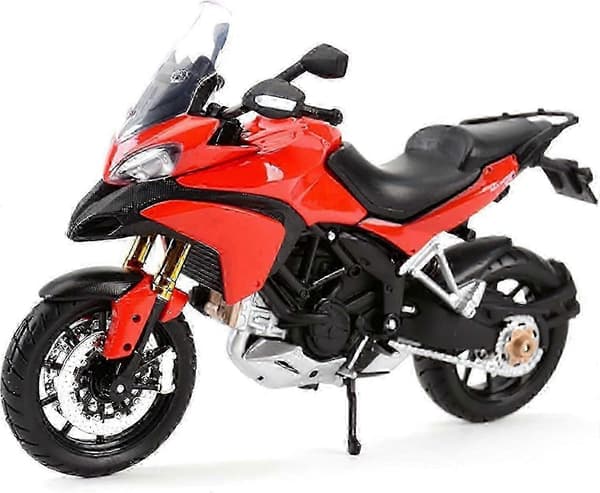 1:12 Skala Rød Trykstøbt Legering Simulationsmodel Gave til Ducati Multistrada 1200S