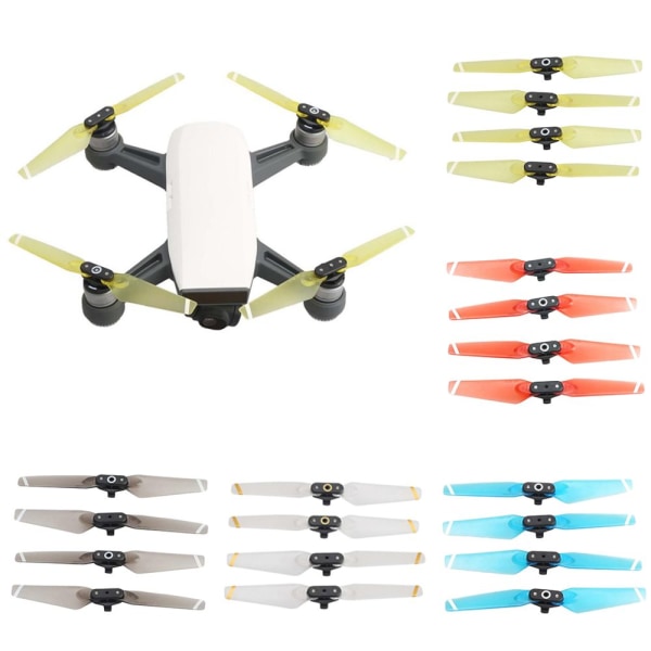 Stycken Propeller Propellrar för DJI Spark RC Drönare Reservdelar Vit Transparent