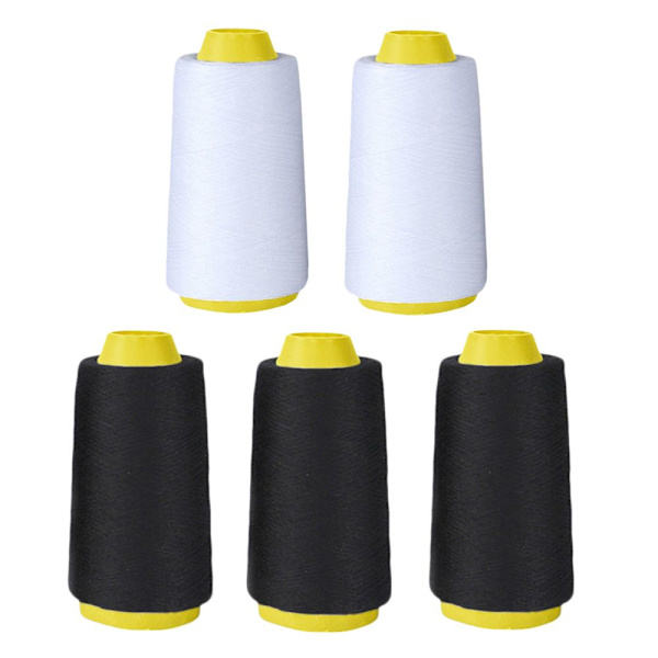 10-pack Polyester Sytråd Set För Handsömnad Maskin Svart Vit