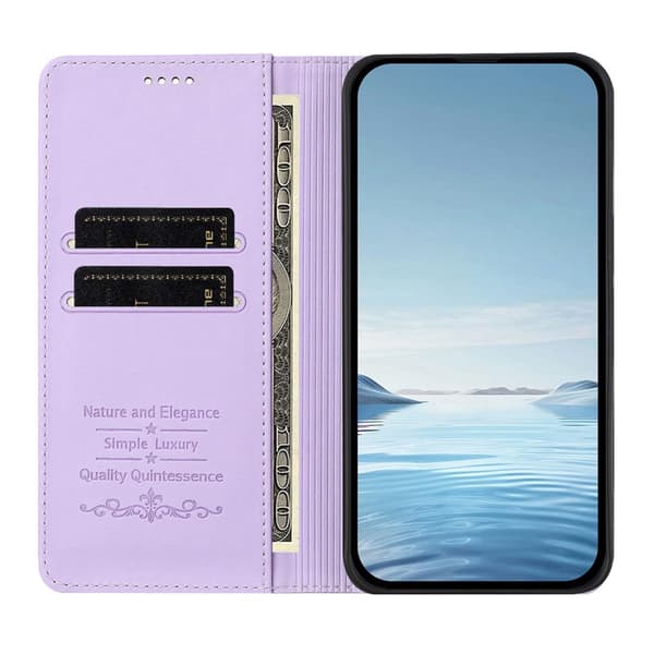 Lommebokveske til Samsung Galaxy S26 Ultra Kunstskinn RFID - Lys lilla