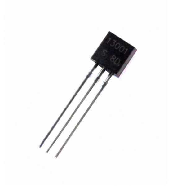 13001 TO-92 300mA Kiselkrafttransistor Set för Ballaster Laddare
