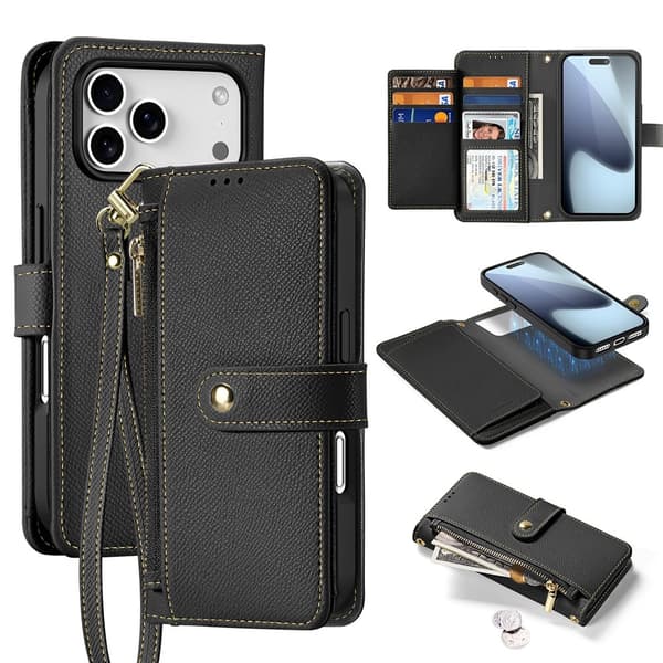 DUX DUCIS iPhone 17 Pro Max/18 Pro Max 2-i-1 Magnetfodral Lawa Series Svart 213