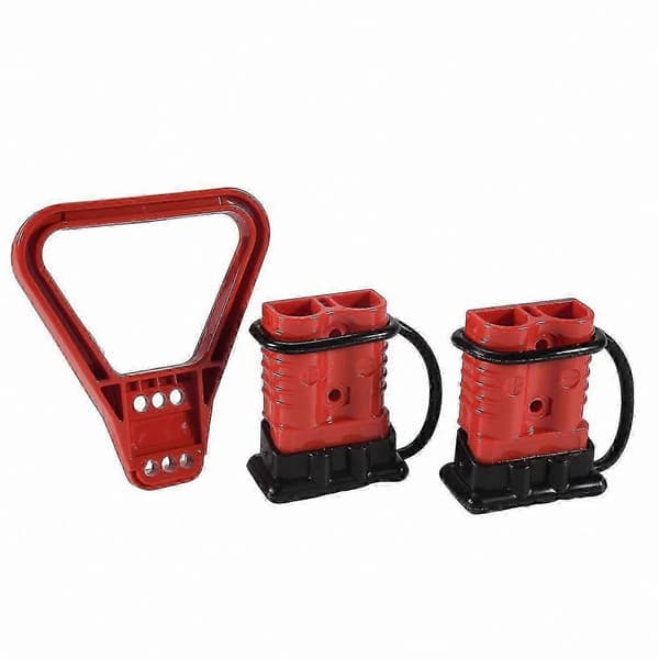 2 stk. 175A 1/0 AWG Anderson strømstik til bilbatteri Red
