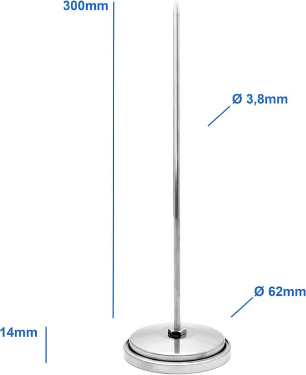 Termometer til brændeovn / pizzaovn / stenovn /