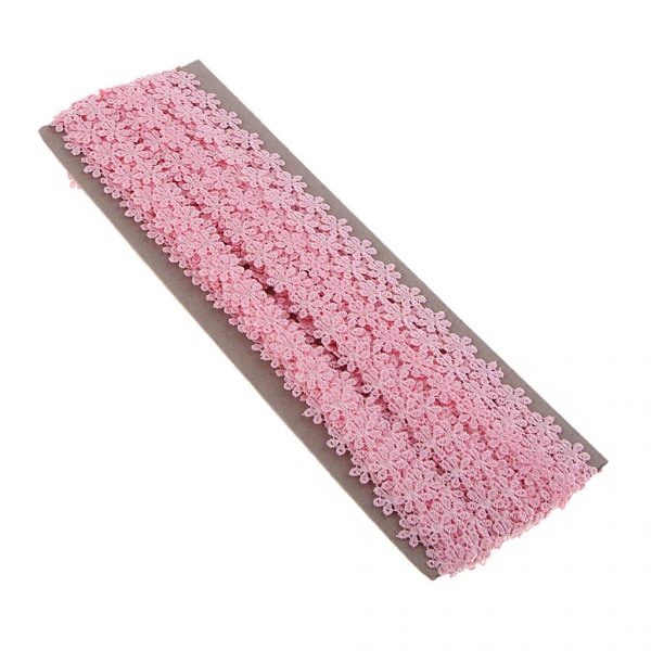 15 Yards 12mm Tusensköna Blomma Broderi Spetsband Sömnad Hantverk Ros