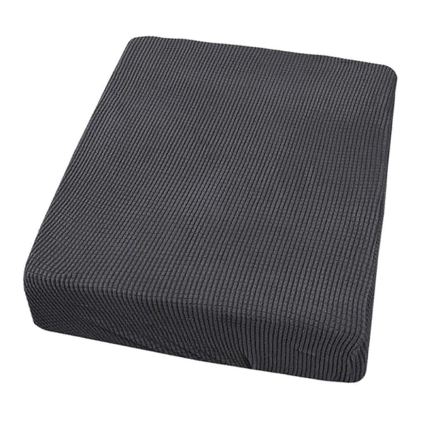Grårandig Stretch Filt Soffa Sittdyna Överdrag 149.9x50.8x5cm