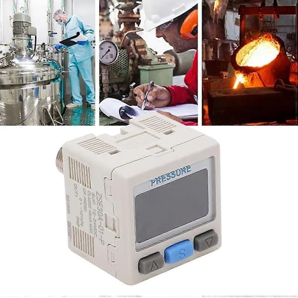 DC12V‑24V 0‑101kPa RC 1/8in Lufttryksreguleringsventil Pneumatisk Vakuum Digital Controller Switch
