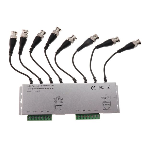 8-kanals Passiv Video Balun