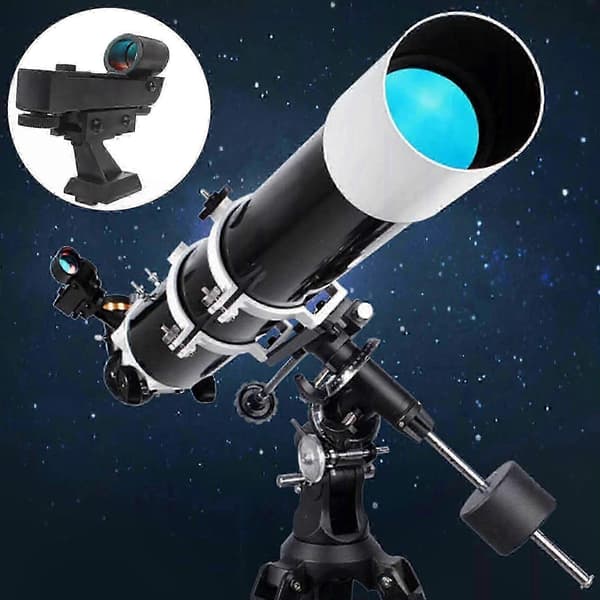 Rødpunktsøger til astronomiske teleskoper med justerbart justeringssystem
