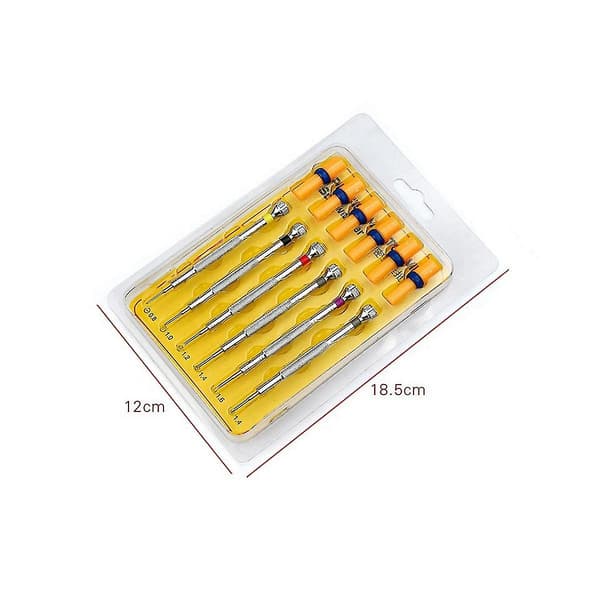 [RM]6 pcs. Steel Watchmaker Tools & 6 pcs. Replacement Drill Bits for Watchmakers - Remove, Adjust and Repair