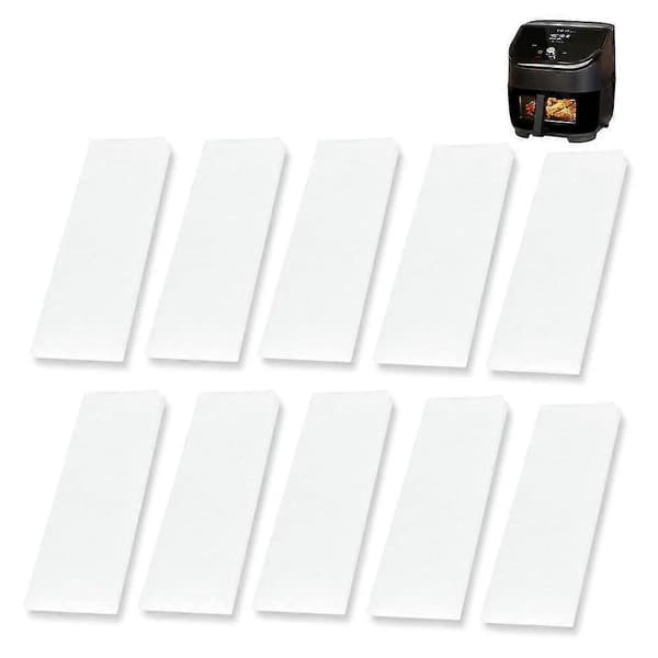 12 stk. erstatningsfiltre til airfryer, filterputer i bomull, kompatible med Instant Vortex Plus 6-quart White 16X5CM