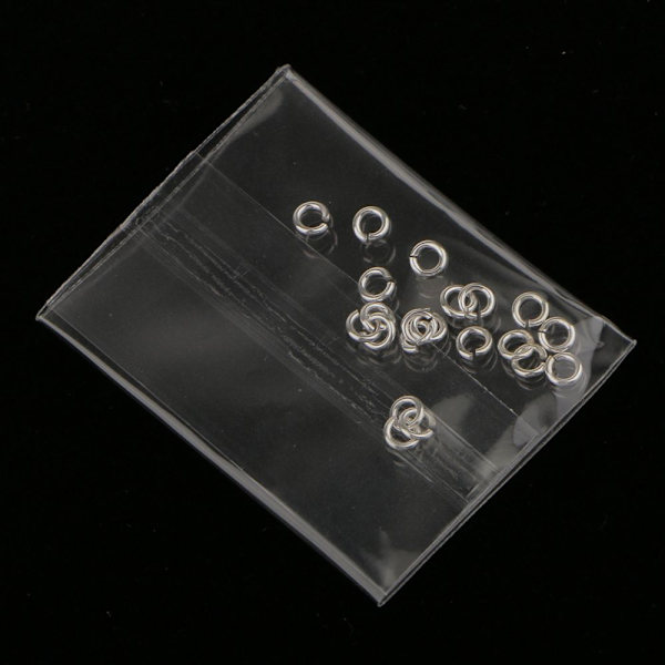 100 Superstarka Silverpläterade Metallringar Öppna Ringar 3mm Anslutningsringar