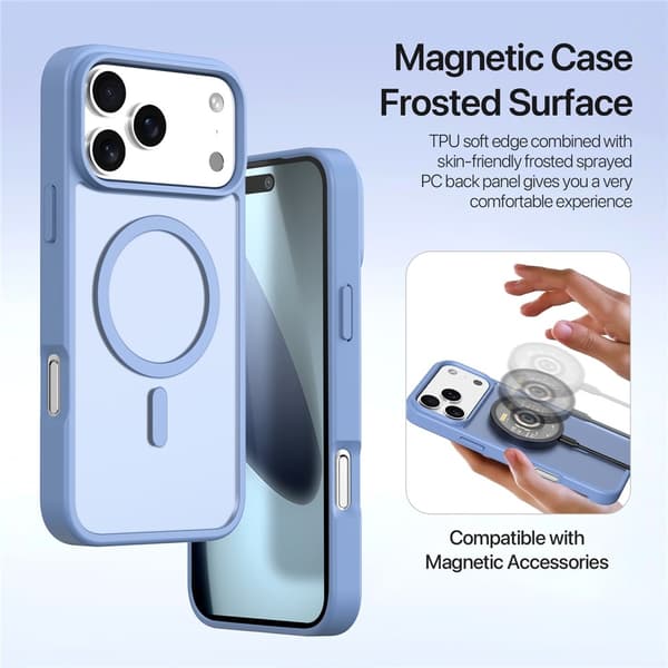 DUX DUCIS iPhone 17 Pro Max/18 Pro Max 2i1 Magnetisk Etui Lawa Series Blå 217