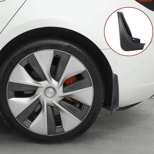 [RM] 4 stänkskydd för Tesla Model 3 Fram Bak Stänkskydd Stänkskärmssats Matte black Model 3