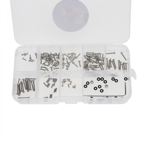 RC Bil Verktygssats Allt-i-ett Set DIY Reparationstillbehör M1.4 Skruvar Bultar med Låda Reparationsverktygssats Skruvbox för SCX24