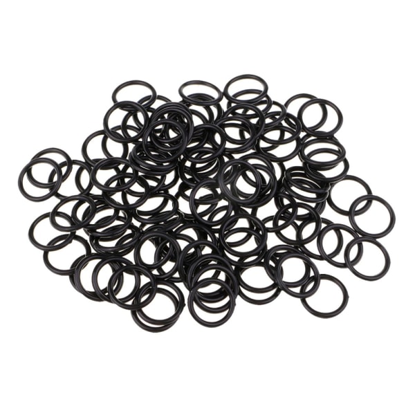 100 st/lot BH-band Justerare Slider Krokar 0 Ringar Sömnad Lingerie Svart 8mm