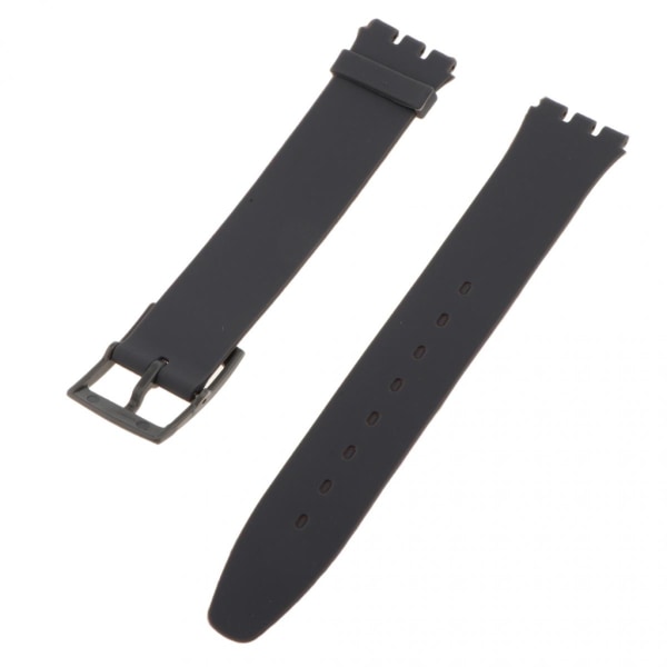 Klockarmband Vattentätt Silikonarmband 16mm Viklås Grå