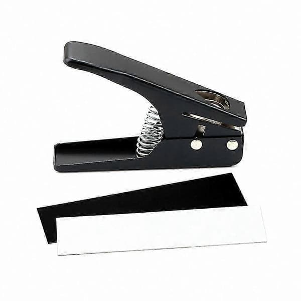 Gitarplekterstanseverktøy med 2 plastark for tilpassede DIY-plektere Black