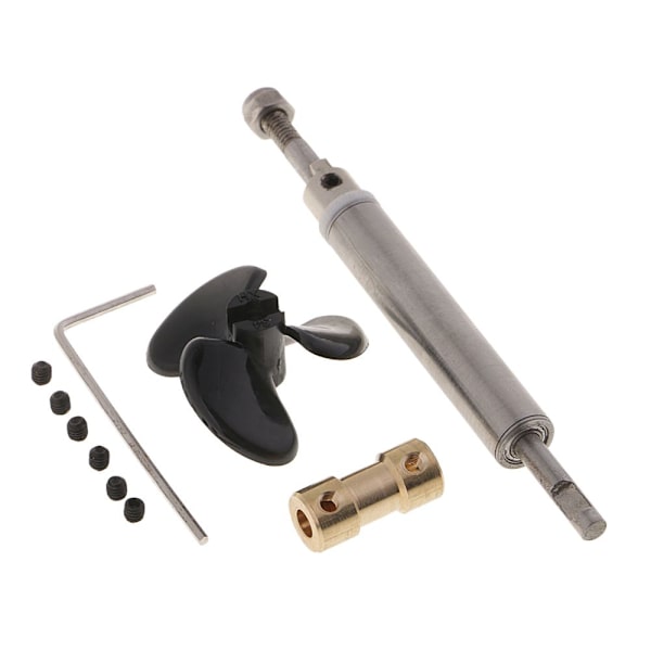 Drivbåt Båtdelar 10cm Metall Drivaxel System Set För 3mm Motor