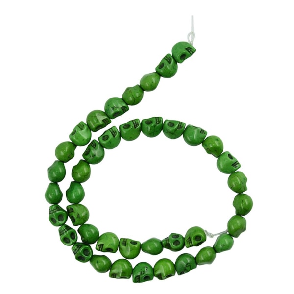 40 st 9x10 mm skalle turkos spacer pärlor smycken gör äppelgröna